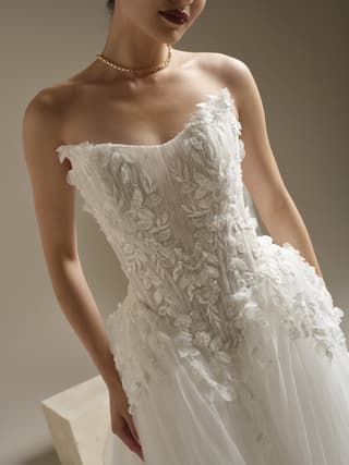 Sottero & Midgley ballgown wedding dress “Janya” at Bridal by Brittany Ann, Cleveleys — back & side