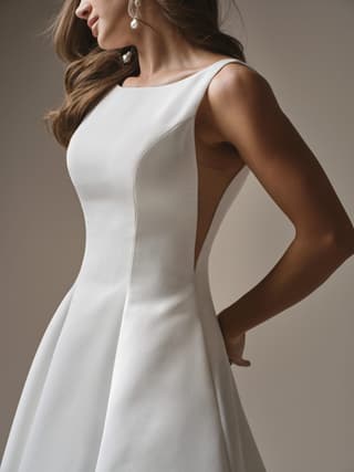 Maggie Sottero a-line wedding dress “Lawrence” at Bridal by Brittany Ann, Cleveleys — fabric detail