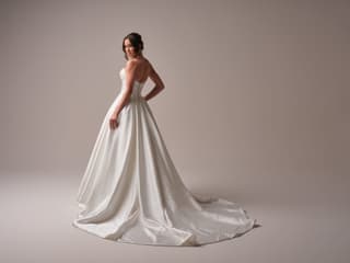 Maggie Sottero ballgown wedding dress “Maureen” at Bridal by Brittany Ann, Cleveleys — back & side