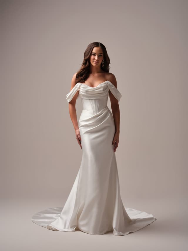 Maggie Sottero fit and flare wedding dress “Melissa” at Bridal by Brittany Ann, Cleveleys