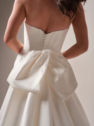 Maggie Sottero fit and flare wedding dress “Melissa” at Bridal by Brittany Ann, Cleveleys
