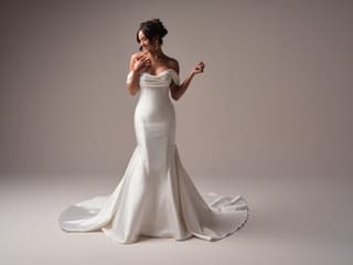 Maggie Sottero fit and flare wedding dress “Odette” at Bridal by Brittany Ann, Cleveleys