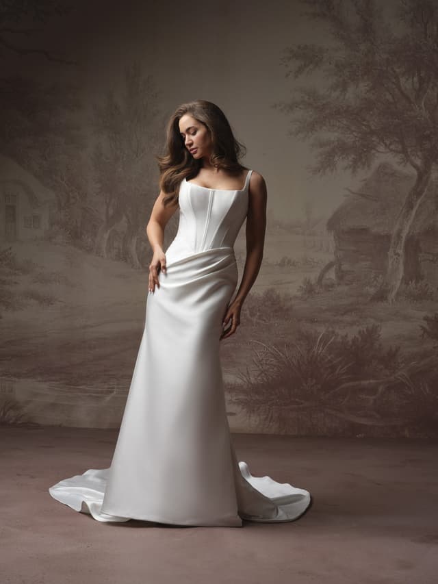 Rebecca Ingram fit and flare wedding dress “Pamela” at Bridal by Brittany Ann, Cleveleys
