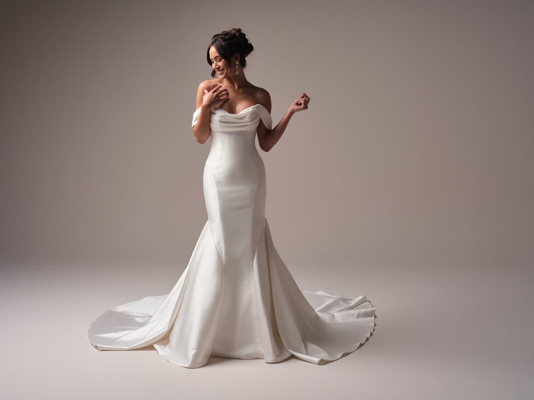 Maggie Sottero fit and flare wedding dress “Odette” at Bridal by Brittany Ann, Cleveleys