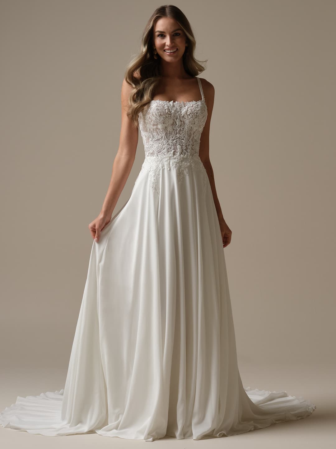 Rebecca Ingram a-line wedding dress “Avery” at Bridal by Brittany Ann, Cleveleys