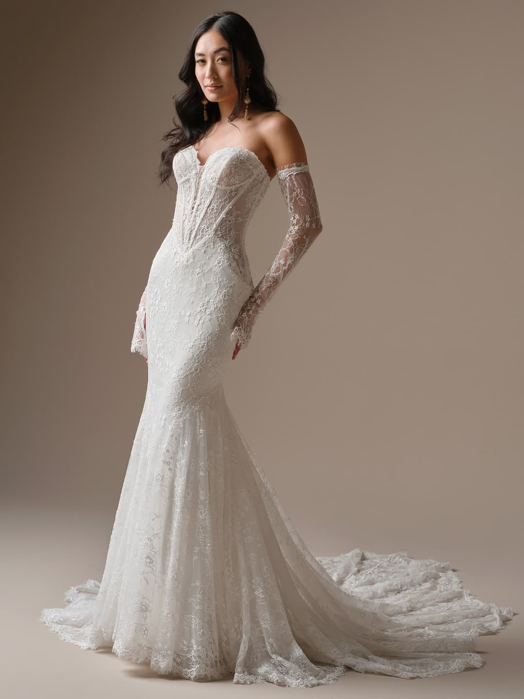 Maggie Sottero fit and flare wedding dress “Bellevue” at Bridal by Brittany Ann, Cleveleys