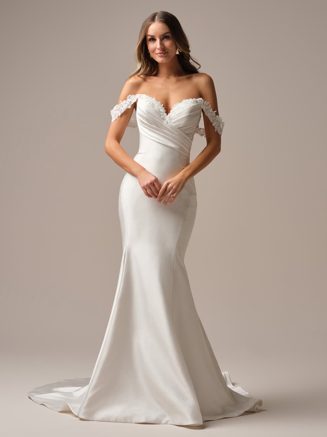Rebecca Ingram fit and flare wedding dress “Cindy” at Bridal by Brittany Ann, Cleveleys