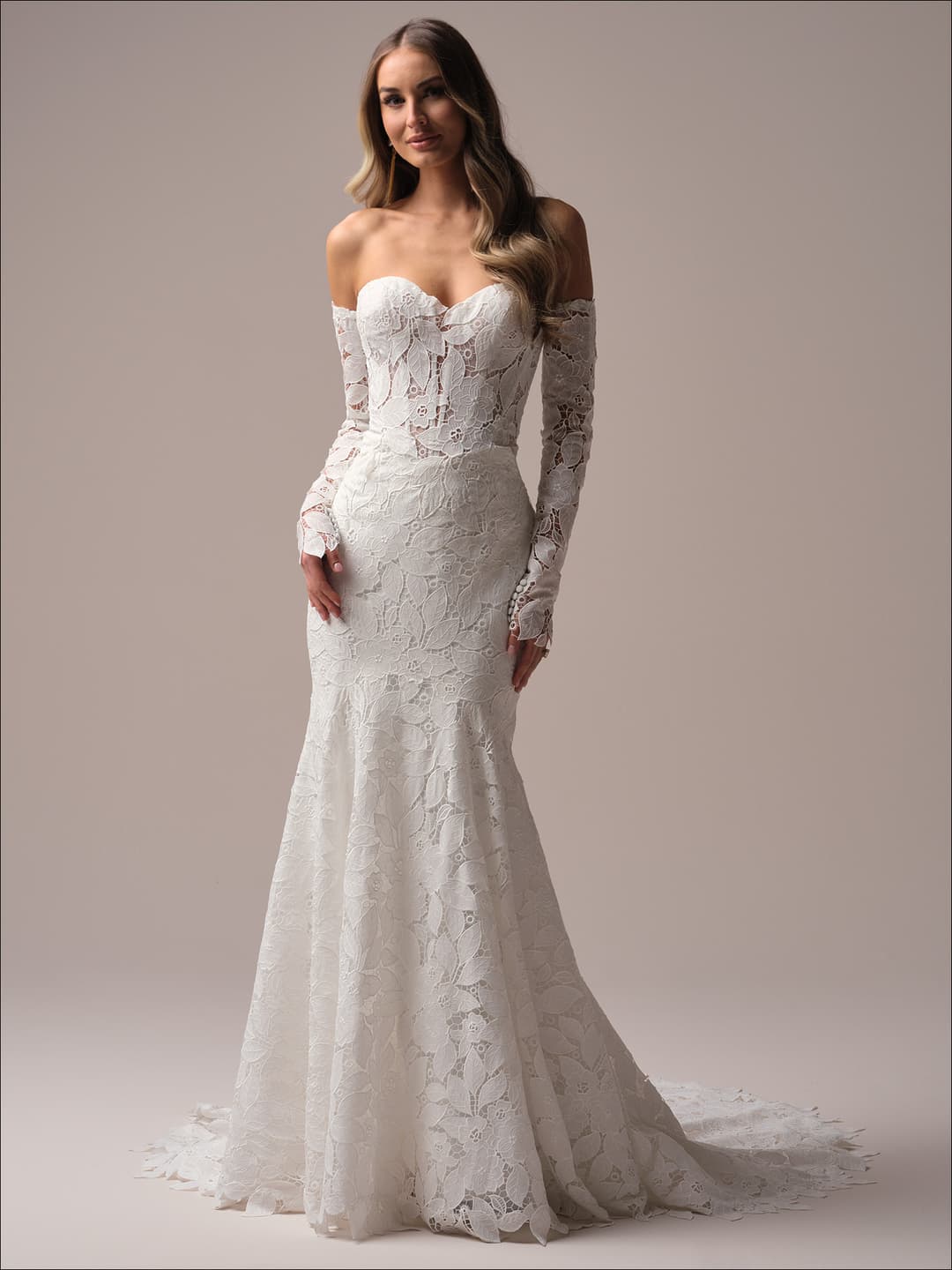 Maggie Sottero fit and flare wedding dress “Dakota” at Bridal by Brittany Ann, Cleveleys