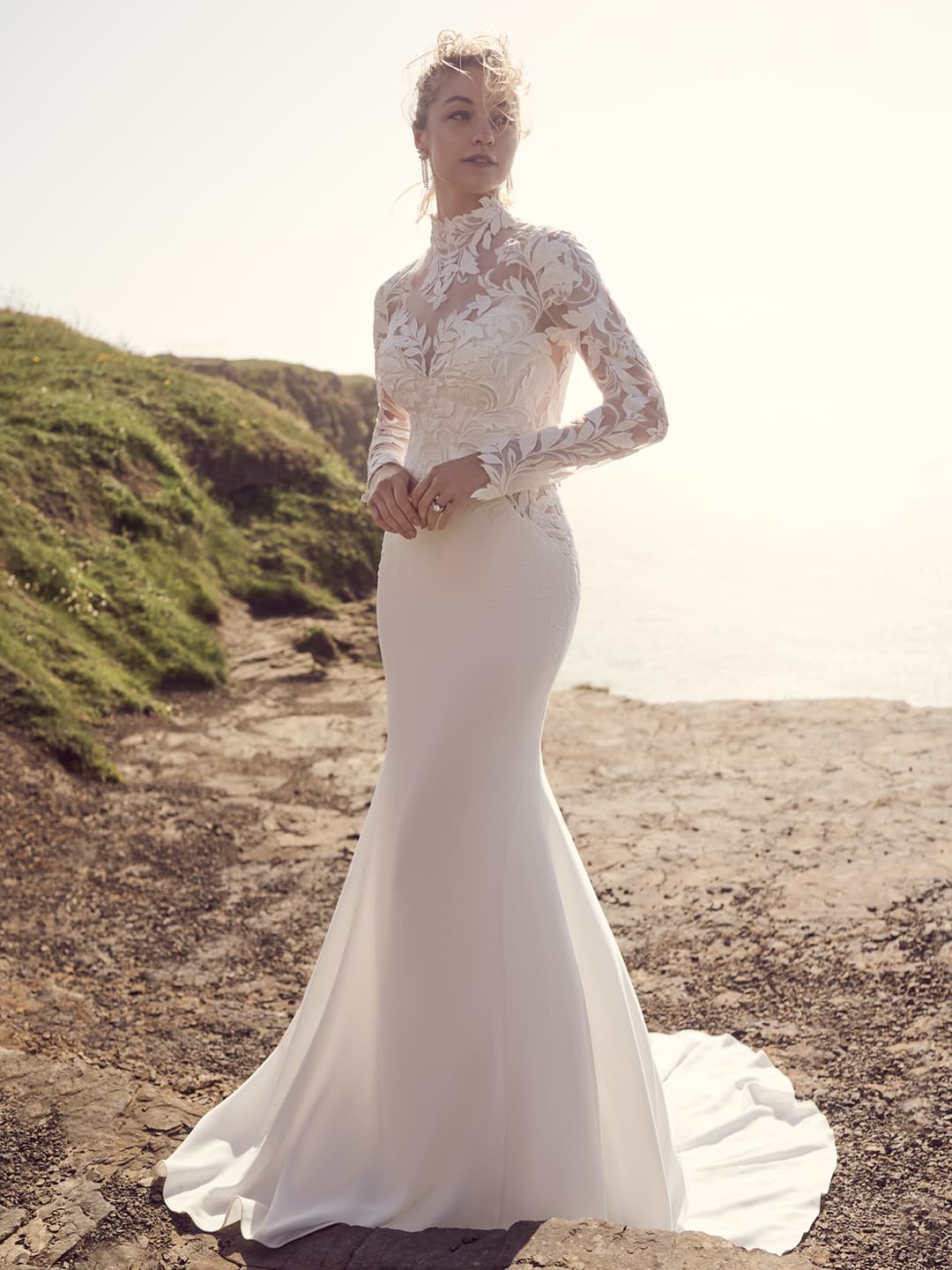 Rebecca Ingram fit and flare wedding dress “Dionne” at Bridal by Brittany Ann, Cleveleys