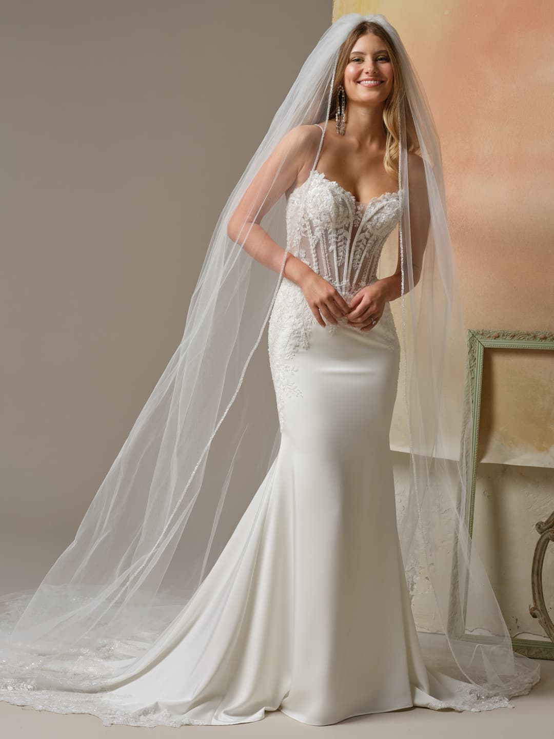 Maggie Sottero fitted wedding dress “India” at Bridal by Brittany Ann, Cleveleys