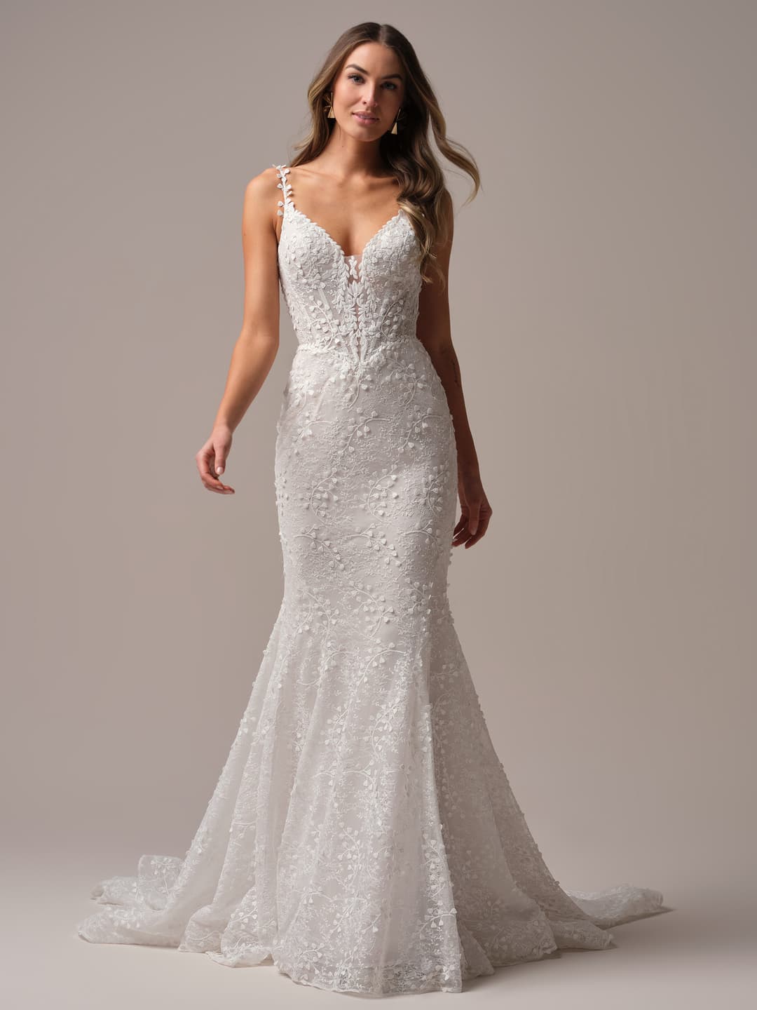 Rebecca Ingram fit and flare wedding dress “Isabella” at Bridal by Brittany Ann, Cleveleys
