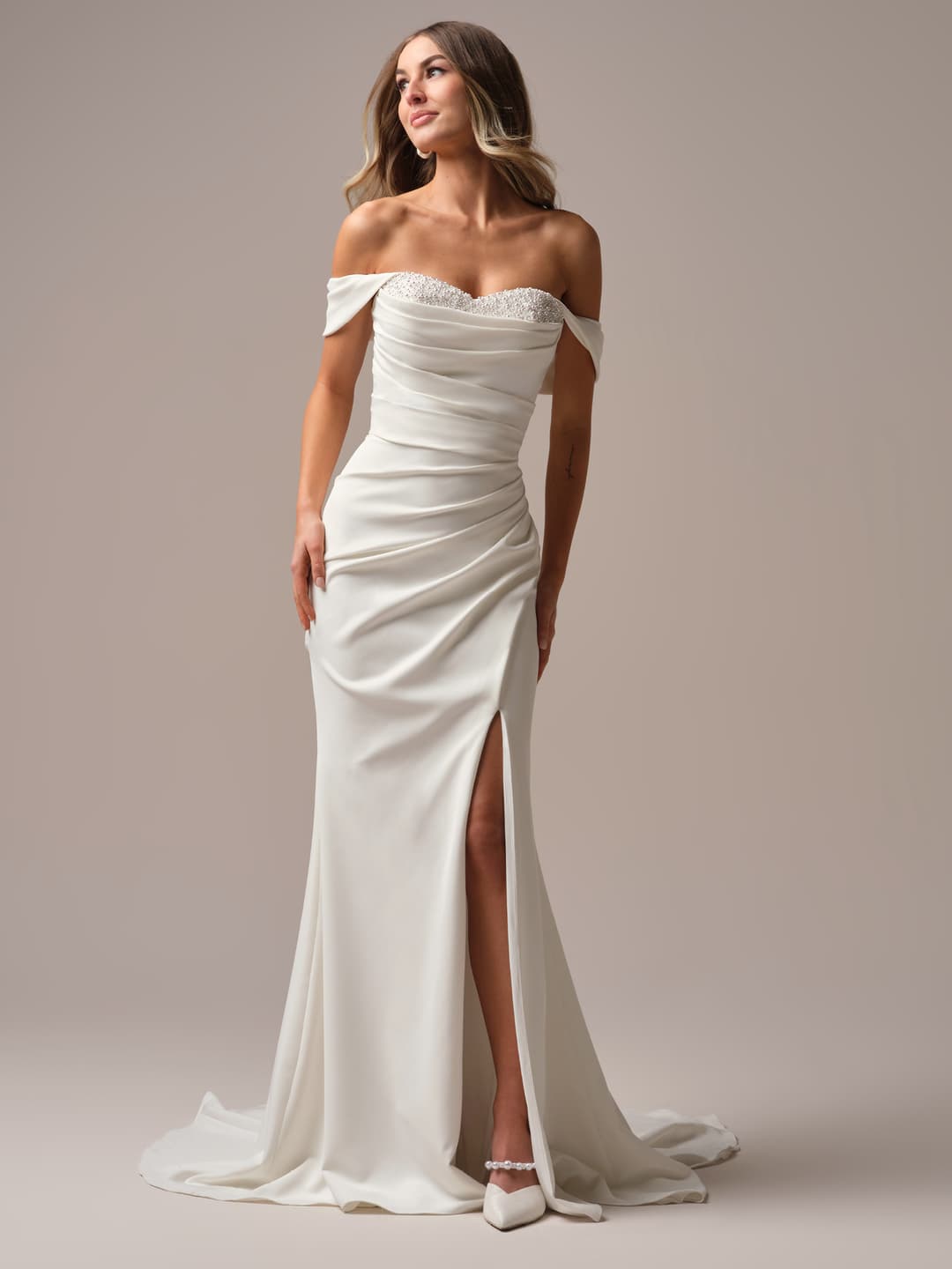 Rebecca Ingram fitted wedding dress “Kathleen” at Bridal by Brittany Ann, Cleveleys
