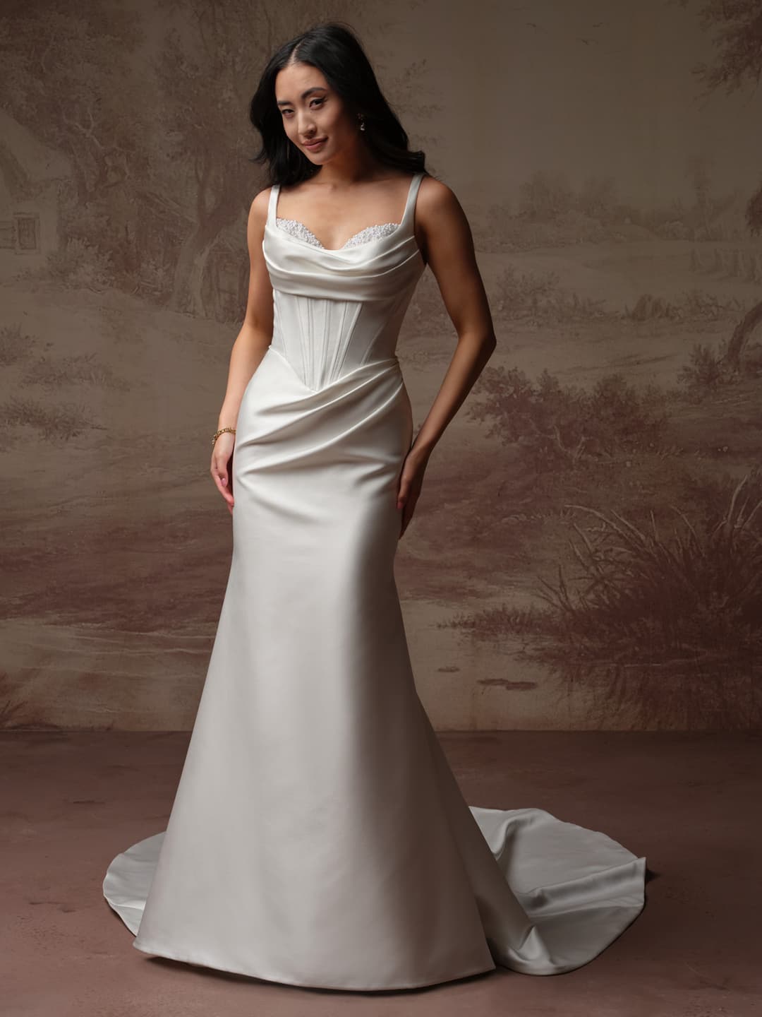 Maggie Sottero fit and flare wedding dress “Melissa Marie” at Bridal by Brittany Ann, Cleveleys
