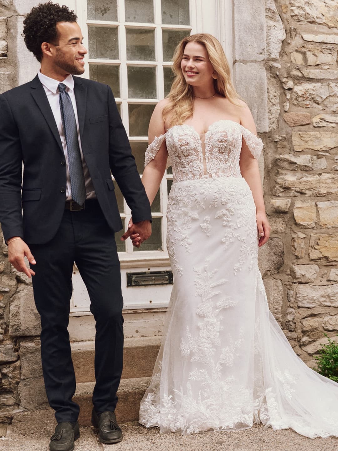 Rebecca Ingram fit and flare wedding dress “Tegan” at Bridal by Brittany Ann, Cleveleys