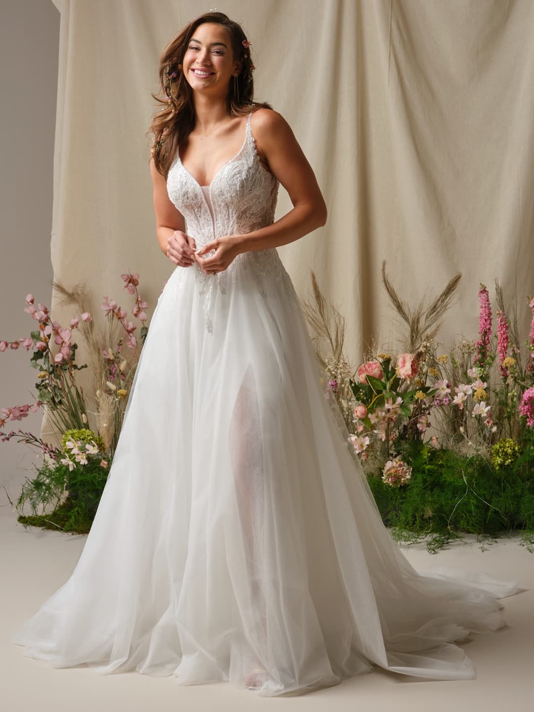 Rebecca Ingram a-line wedding dress “Valarie” at Bridal by Brittany Ann, Cleveleys